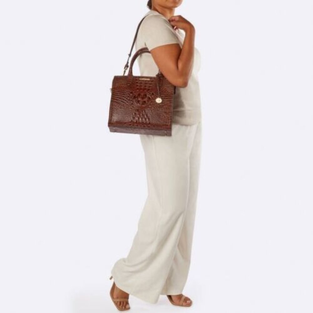 BRAHMIN Caroline Sunkiss Satchel NWT PRICE FIRM stock photos only - Picture 8 of 9